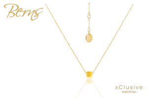 Gigi Sárga Antiallergén Kocka Osztrák Kristály Nyaklánc