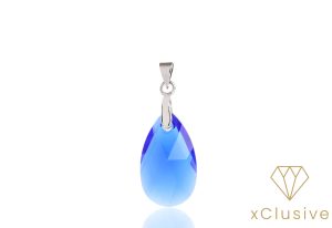 Pear Kék Osztrák Kristály Medál