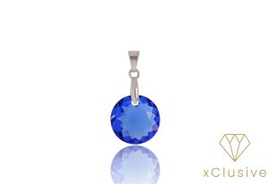 R11919 Kristaly Medal 1 Doroti Kék Osztrák Kristály Medál