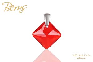 Princess Antiallergén Pipacs Piros Kristály Medál