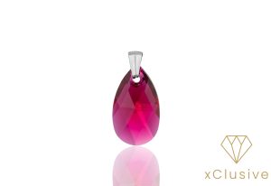 Pear Magenta Osztrák Kristály Medál