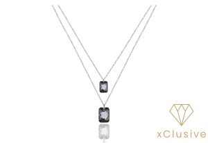 Loretta Fekete Osztrák Kristály Nyaklánc