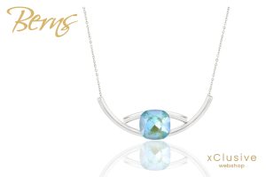 Ylia Antiallergén Kék Kristály Nyaklánc 12Mm